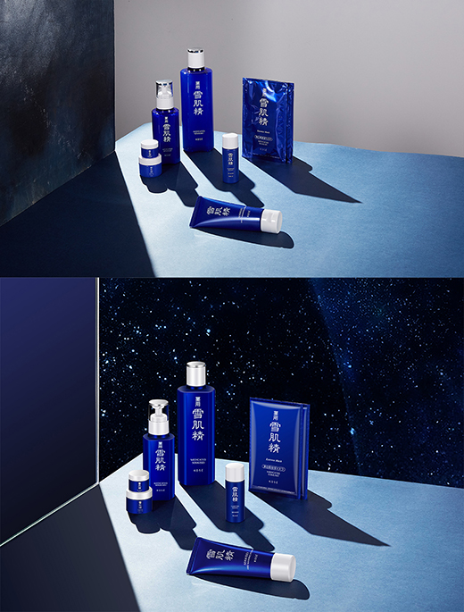 化妆品精修对比